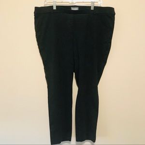 Elastic Waist Straight Leg Slacks
